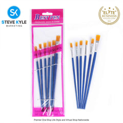 6pcs/Set Nylon Acrylic Painting Drawing Oil poster Paint Brush Pen for Art School Suppkies Student