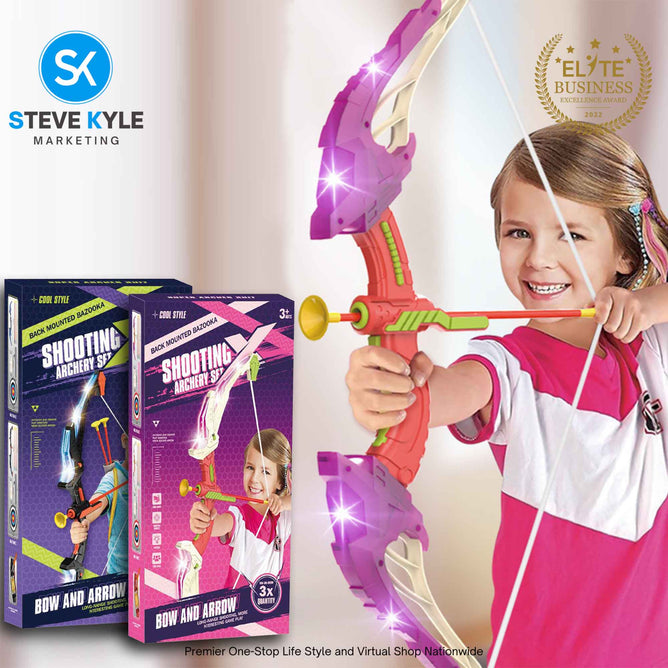 Bow And Arrow Children Toy Shooting Pana Toy  Archery Sports Set Best Gift