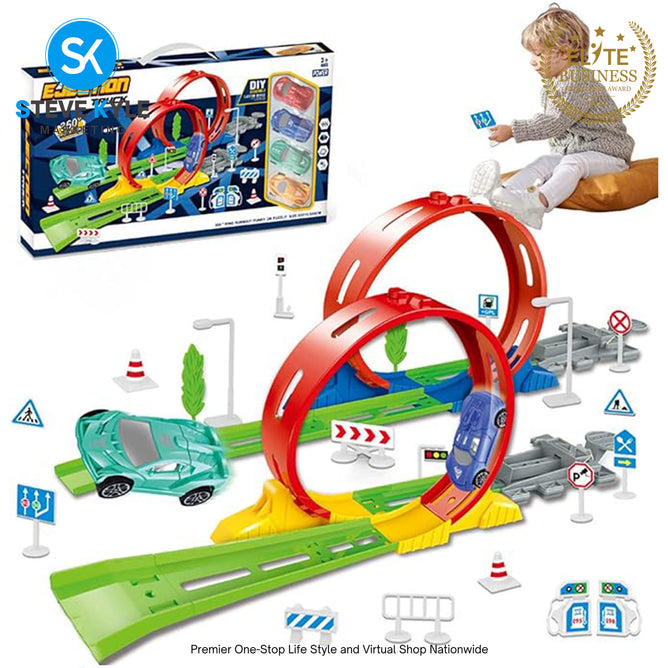 Kids Race Car Toys  Set for Kids for Boys Gliding Railcar Best Gift for Children