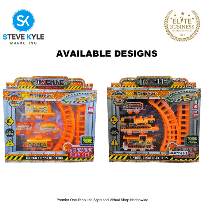 Plastic Electric Train Set for Kids with Track Set Battery Operated Electric Train Toys for Kids