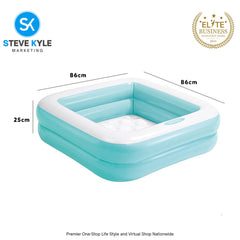 Intex Square Inflatable Swimming Pool for Kids Fun Outdoor Water Fun Summer Party
