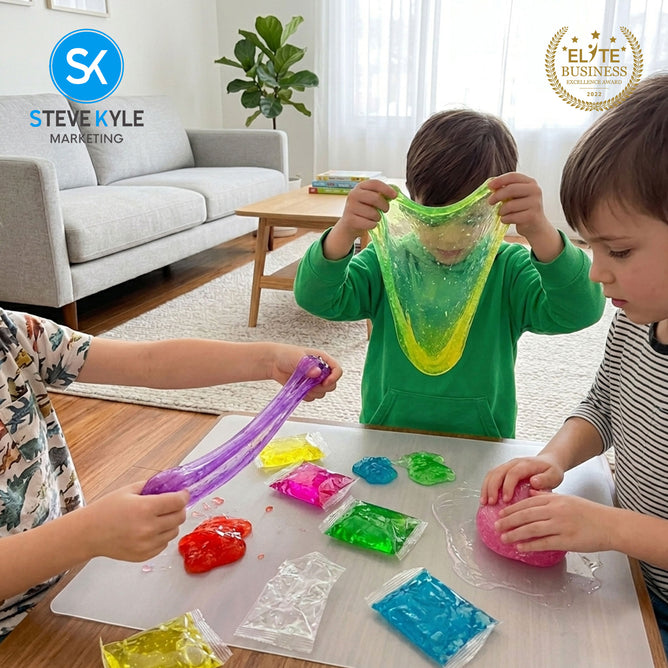 Steve Kyle Soft Stretch Crystal Slime Toy Colorful Jelly Series DIY Play Kit