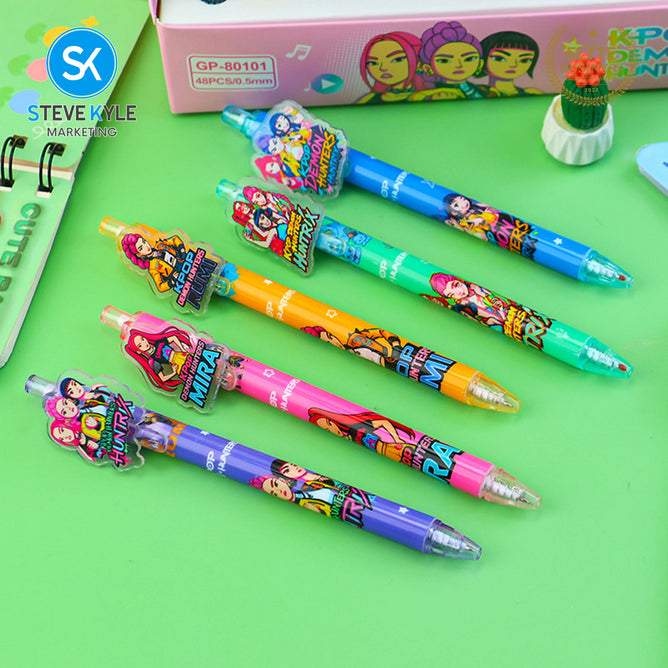 Steve Kyle Colorful Girl Group Theme 0.5mm Neutral Pen Blind Box Press Pen For Party Giveaway Classroom Supplies