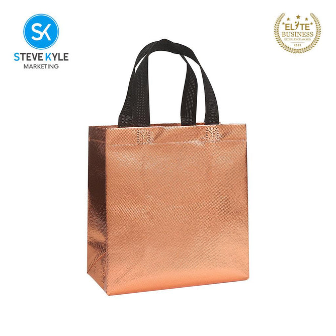 Steve Kyle Multipurpose Non-Woven Glossy Tote Bag for Groceries and Holiday Giveaways