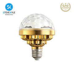 Steve Kyle LED Full Color Rotating Disco Light Bulb for Party and Home Decoration