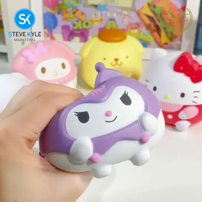Steve Kyle Portable Cute Cartoon Squishy Toy Hand Pinch Stress Reliever Random Squeeze Toy