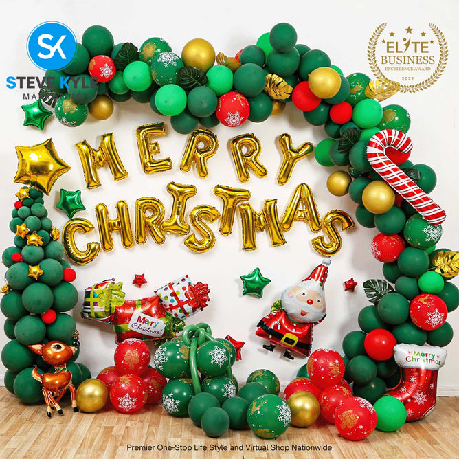 Party Things Merry Christmas Latex Balloon Christmas Party Supplies Decoration