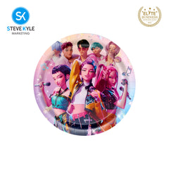 Steve Kyle Colorful Cartoon Disposable Paper Plates Birthday Party Tableware Decoration For Kids