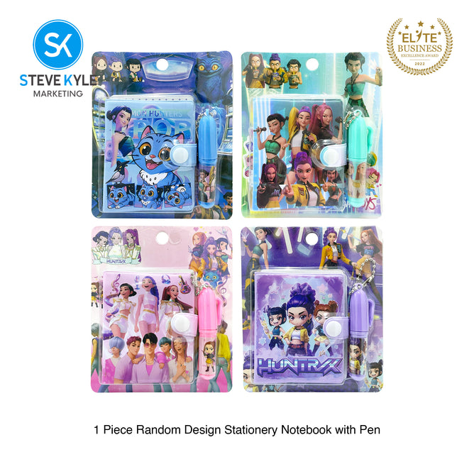 Steve Kyle Colorful Girl Group Theme Mini Notebook Journal Collection With Clip Pen For Party Giveaway Classroom Supplies