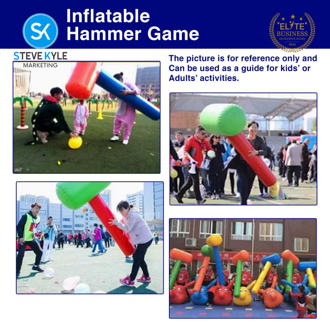 Steve Kyle Inflatable Animal Design Giant Hammer Indoor Outdoor Stress Relief Toys