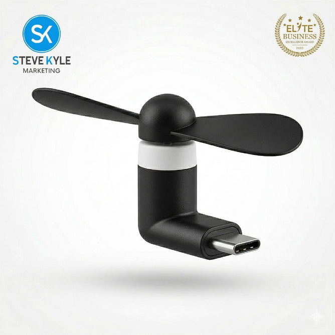 Steve Kyle Mini Portable Short USB iOS Fan Flexible Bendable Fan