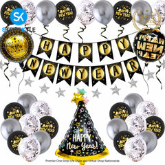 Happy New Year Balloon Sets 2025 New Year Party Decoration for New Year Celebration