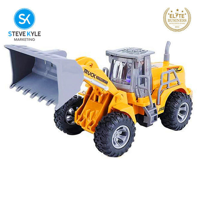 Steve Kyle Battery-Operated RC Construction Equipment Vehicle Collection-Excavator & Loader Truck Toy for Kids