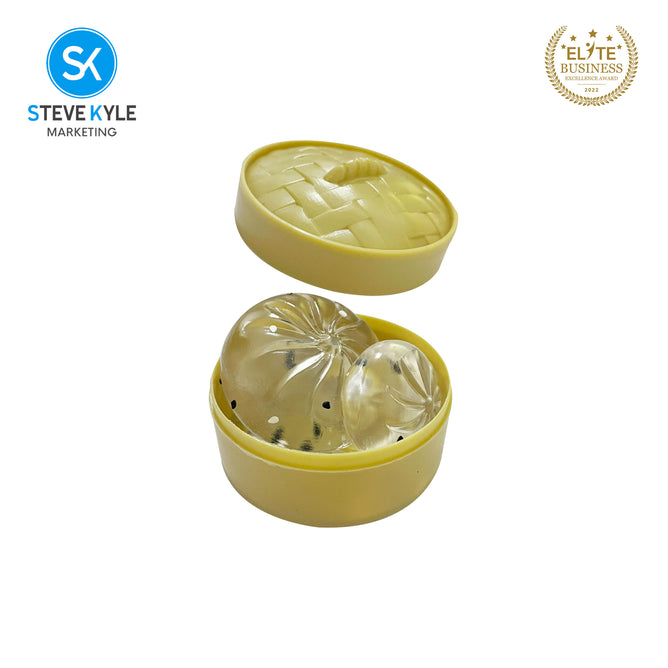 Steve Kyle Simulated Dumpling Squishy Toy Soft Fast Rebound Glitter Face Fidget Squeeze Toy