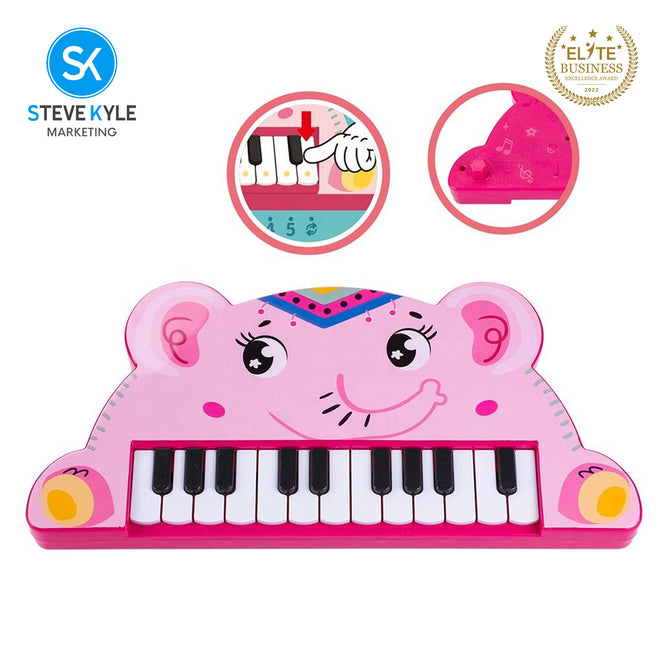 Steve Kyle Children's Animals Electronic Organ Early Education Puzzle Music Piano Toy