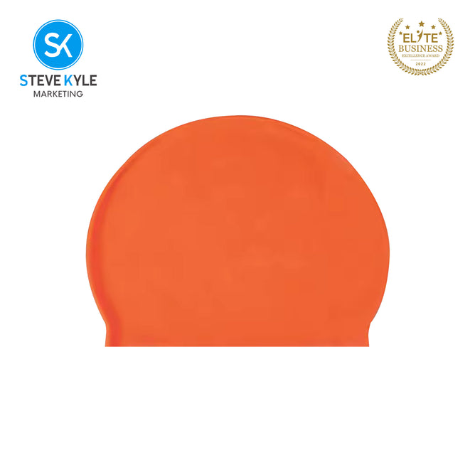 Steve Kyle Comfortable Fit Solid Color Latex Swimming Cap Ear Protection