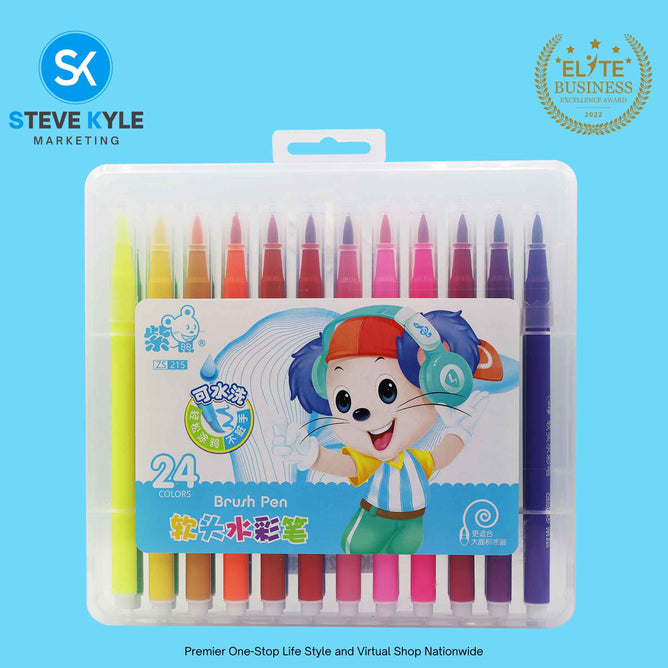 Water Color Set Pen Portable Boxed Multi-color for Children Students Art Supplies
