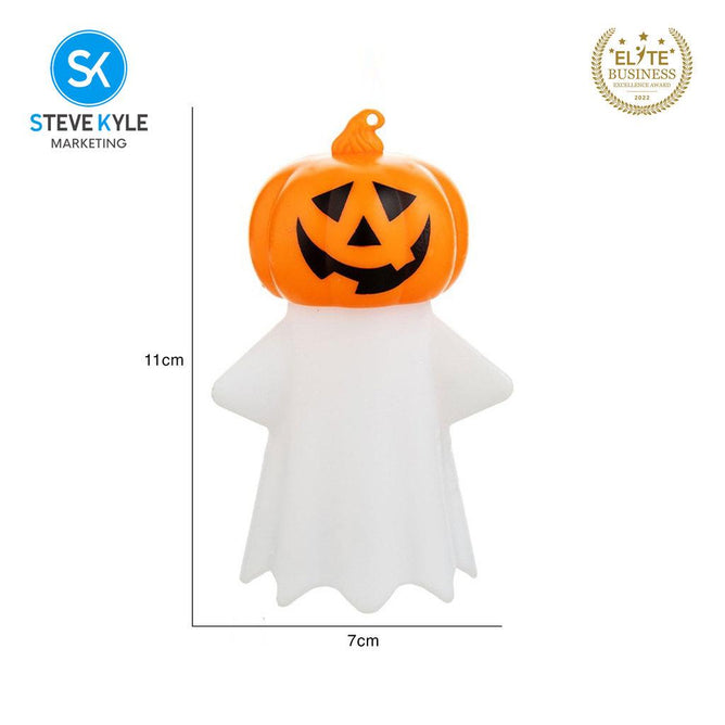 Steve Kyle Halloween Spooky Light-Up Ghost Pumpkin Decorative Display Ornament