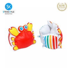 Steve Kyle Inflatable Arm Band Dual Valve Cartoon-Shaped Floaties For Swimming Outdoor Fun
