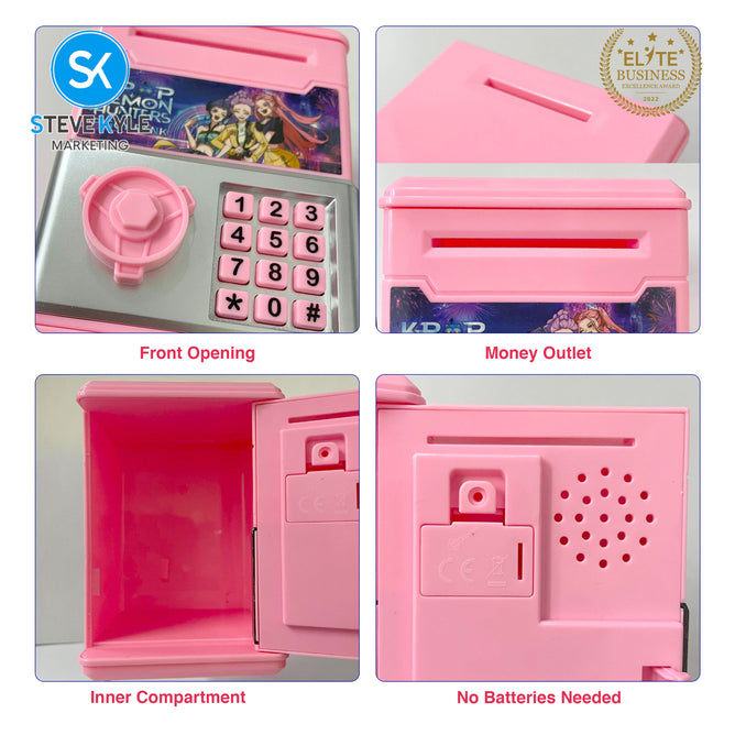 Steve Kyle Colorful Girl Group Design Cute Piggy Bank Toy Coin Saver Money Storage Box Educational Saving Bank For Children