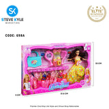 (1 BOX) Fashion Random Doll - with Dress - Rubber Doll - High Quality Toys For Girls