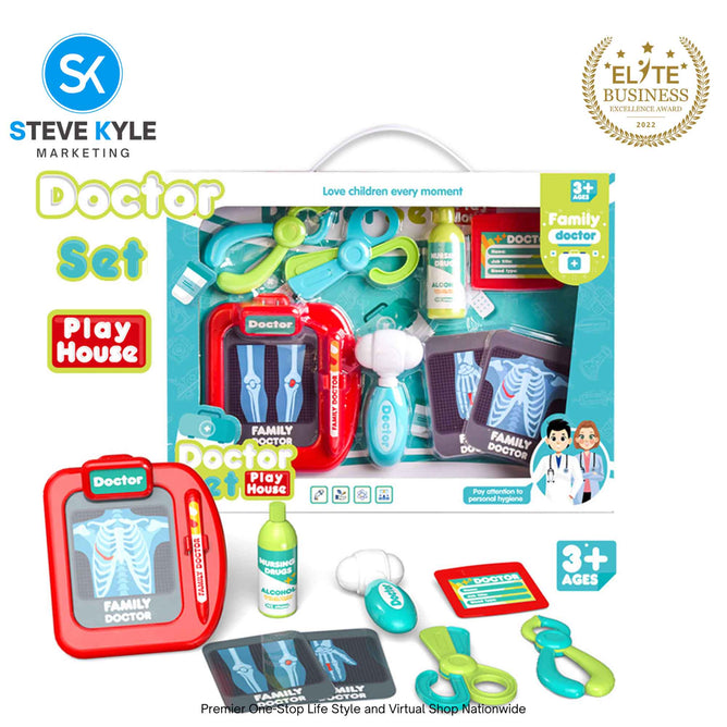 2in1 Pretend Medical Kit Set Backpack Medical Toy Set Children Best Gift Toys