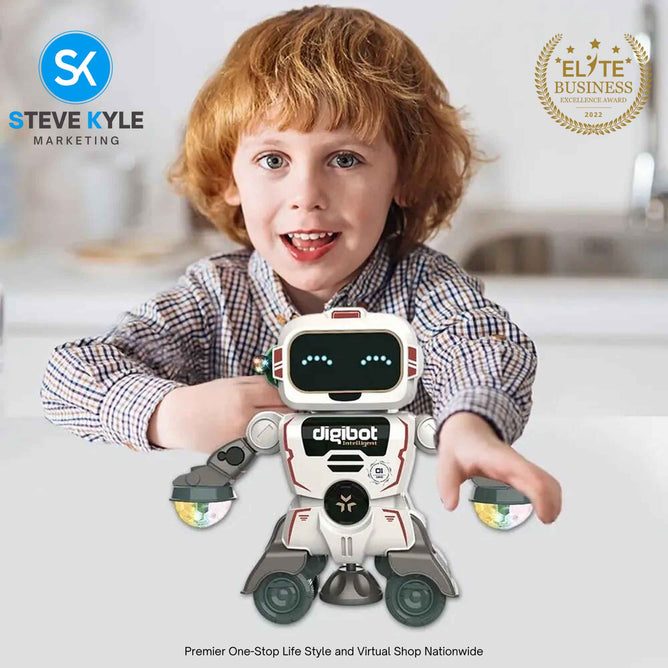 Electric Dancing Robot Multifunctional With Light Music Smart 360-Degree Rotating Children's Toy Doll