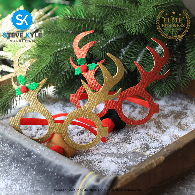 Merry Christmas Glasses Xmas Party Decoration Eyeglasses Kids Gift For Unisex Kids Adult Holiday
