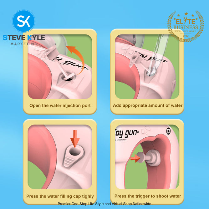 Cute Refillable Dinosaur Water Gun Toys For Kids Cute Cartoon Dinosaur Water Spray