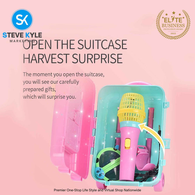 Singing Microphone Pull Box/ligth With Sound And Music Party Song For Children Brst Gift