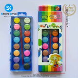 16 Colors Water Color Paint Pigment Art & Craft Color Design School Supplies
