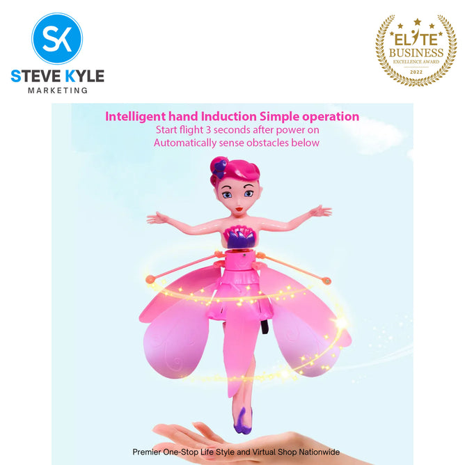 Magic Flying FairyPrincess Doll USBRechargeable Gesture Sensing Mini Flying Toy