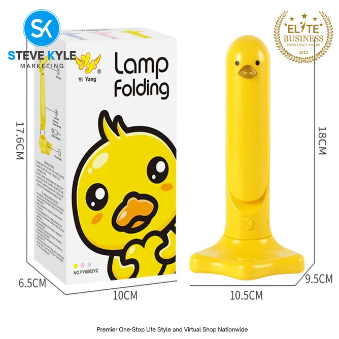 Portable Folding Lamp Night Light Gift Table Lamp Duck Design Reachargeable USB