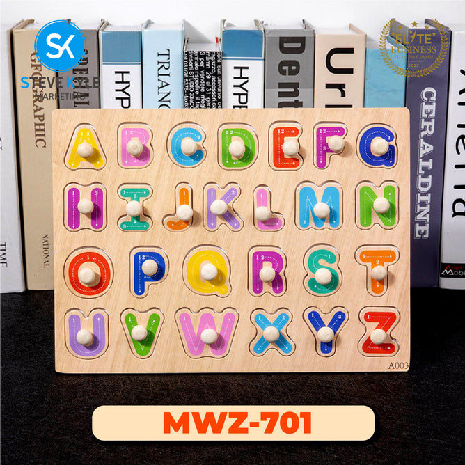 Early Educational Wooden Cognition Board Toys Baby Hand Grasp Digital Jigsaw Puzzles best gifts for Kids