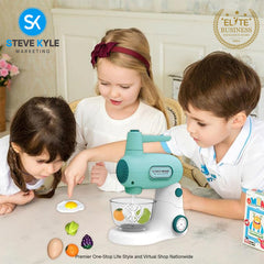 Kids Blender Kitchen Simulation Mixer Toy Playset Pretend Mixer Playset Best Gift