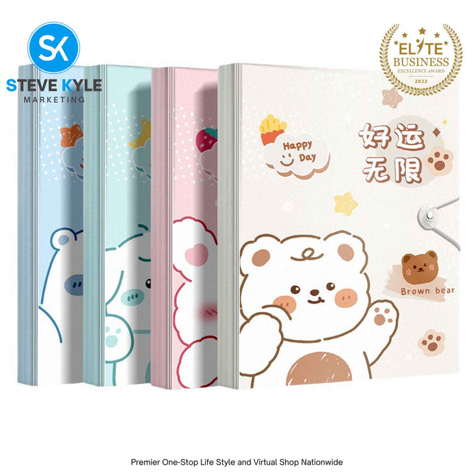 A4 Cute Kawaii Design 60Pages Info File Folder Multi-Layer Large Capacity School Supplies