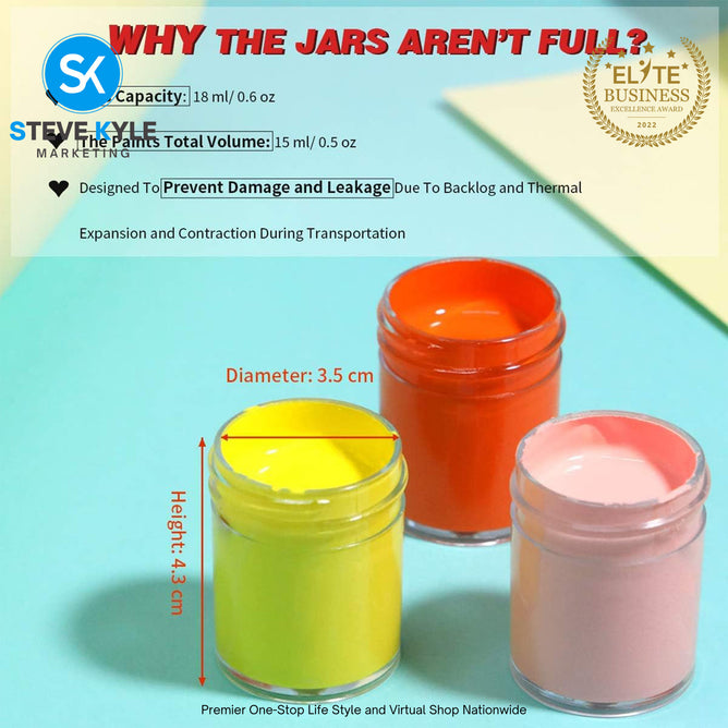 Acrylic Paint Colour Kids DIY Poster Colours Pigment Art Supplies