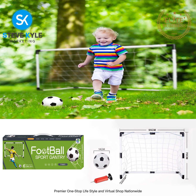 Portable Soccer Goal Set Toys for Kids and Families with Box Best Gift Toys