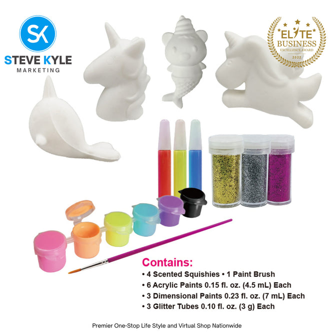 Paint Your Own Squishies Figures Painting Kit For Kids Best Gifts