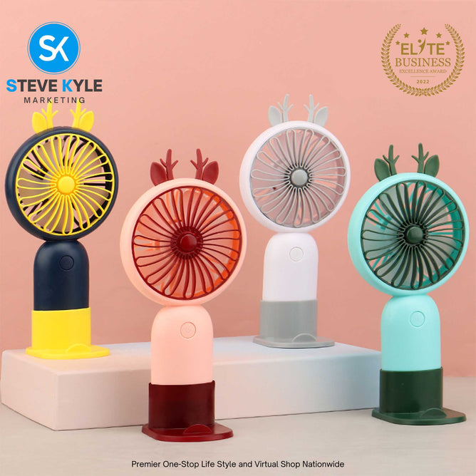 Rechargeable Mini Handheld Fan Perfect for Adults and Kids