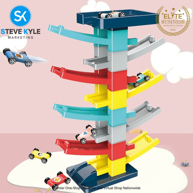 Children Gliding Glide Rail Car Educational Inertia Baby Mini Car Toys Boys and Girls Gift Box