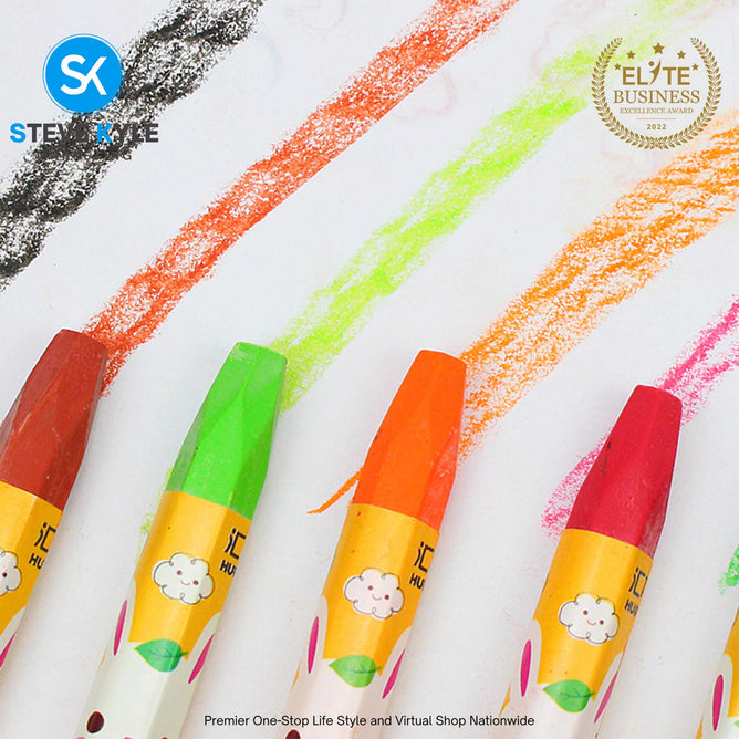 12 Colors Colour Oil Pastel for Kids Stationery School Supplies