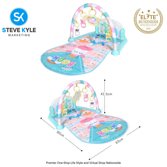 Infant and Toddler Fitness Stand Pedal Playmat with Piano Keybaord
