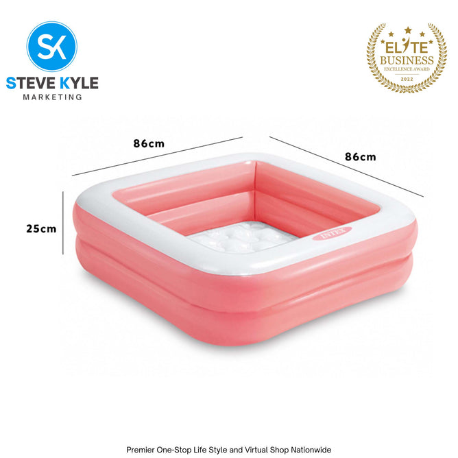 Intex Square Inflatable Swimming Pool for Kids Fun Outdoor Water Fun Summer Party