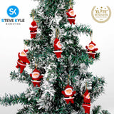 Mini Santa Claus Pendant Figurines Christmas Tree Decorations for Holiday