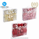 40PCS Christmas Balls Ornaments for Christmas Tree Decorations Hanging Ball Party Decoration
