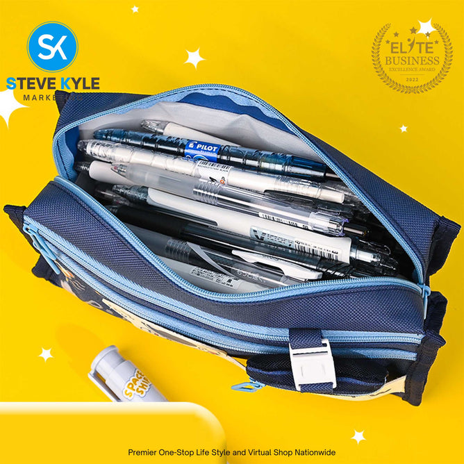 4 Layers Large Capacity Pencil Case Stationery Box For Girl Pencil Storage Bag Cute Girl Elementary School Students Pencil Case