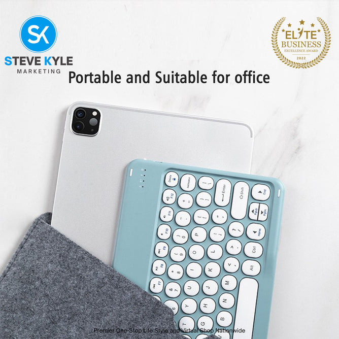 Slim Rechargeable Bluetooth Keyboard with Bluetooth Mouse set