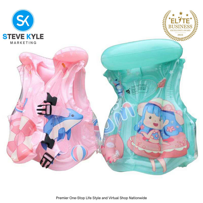 Children's Life Vest Jacket Inflatable Kids Safety Vest with Creative Designs for Kids