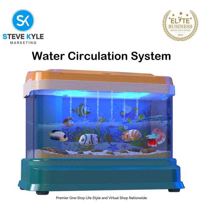 Kids Aquarium Fish Tank - Small Aquarium Toys  Fishing Toys with Music and Lighting Best Gift Toys